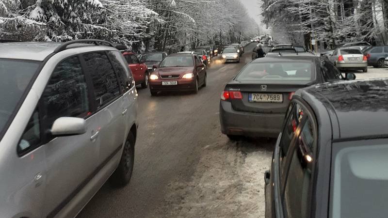 Skiareál Mikulčin vrch, sobota 9. ledna 2021.