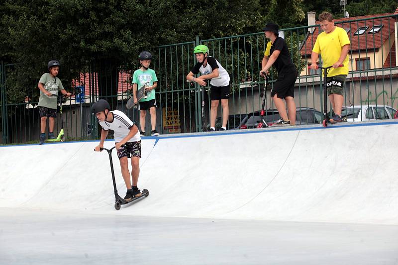 Skatepark v Uherském Hradišti slavnostně otevřeli v pátek 25. června 2021