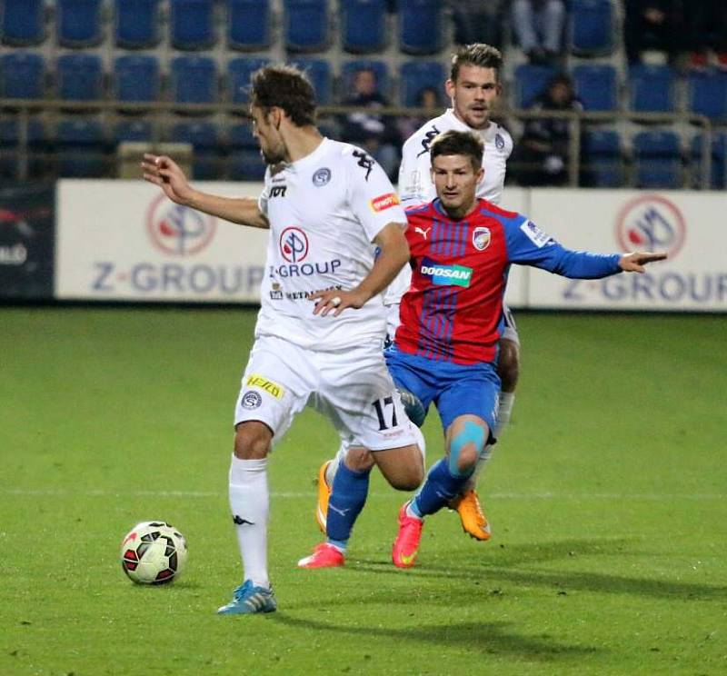 Zleva Martin Kuncl, Václav Pilař a Luboš Kalouda. Slovácko vs. Plzeň