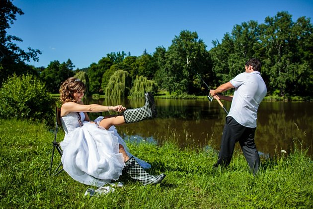 Soutěžní svatební pár číslo 157 - Alena a Jan Pospíšilovi, Lutín 