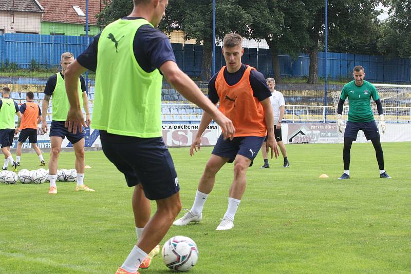 Fotbalisté ligového Slovácka na prvním tréninku po krátké letní přestávce - 16. 07. 2020