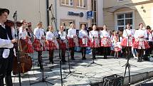 Mikroregion Staroměstsko se na Slavnostech vína v Uherském Hradišti představil na nádvoří pod Starou radnicí.