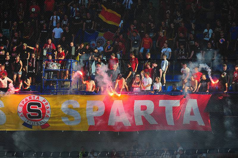 Sparta proti Slovácku v srpnu 2018