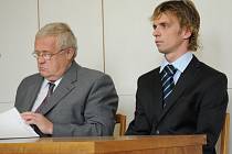 Obžalovaný Martin Vaverka před soudem.