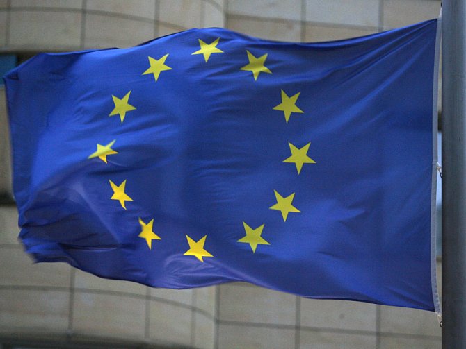 Vlajka Evropské unie. Ilustrační foto.