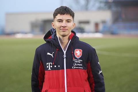 Mladý fotbalista Zlína David Veselý je součástí české reprezentace do patnácti let. 