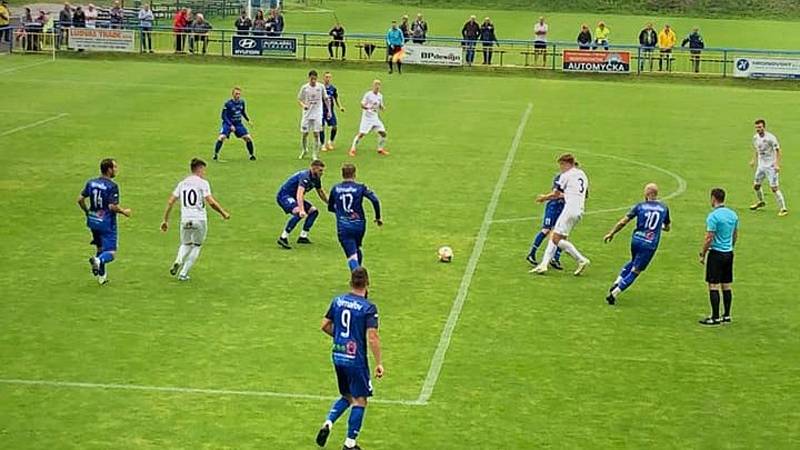 Fotbalisté Slovácka B zvítězili na hřišti divizního Rýmařova 7:2. Foto: facebook SK Jiskra Rýmařov