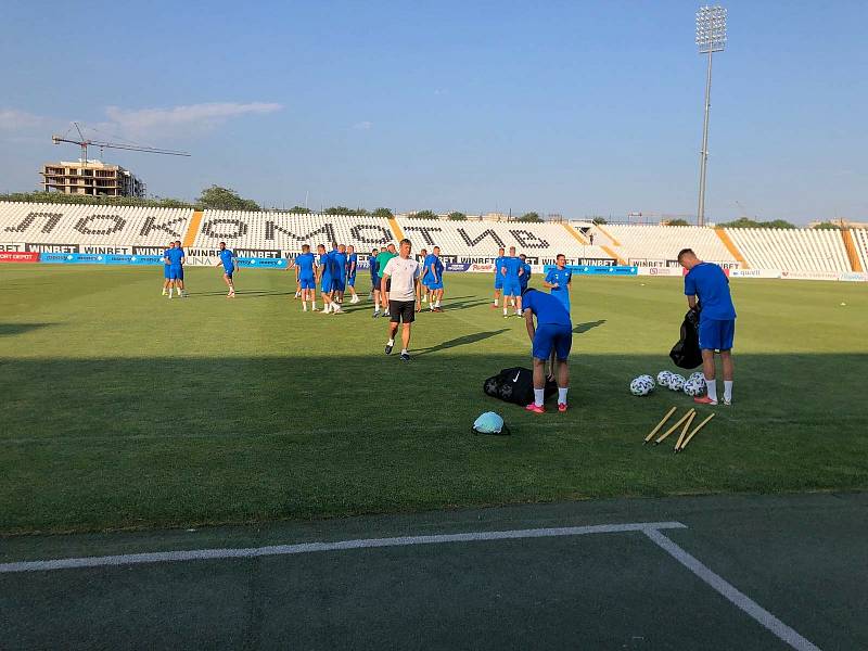 Fotbalisté Slovácka se v bulharském Plovdivu chystají na první zápas druhého předkola Evropské konferenční ligy.