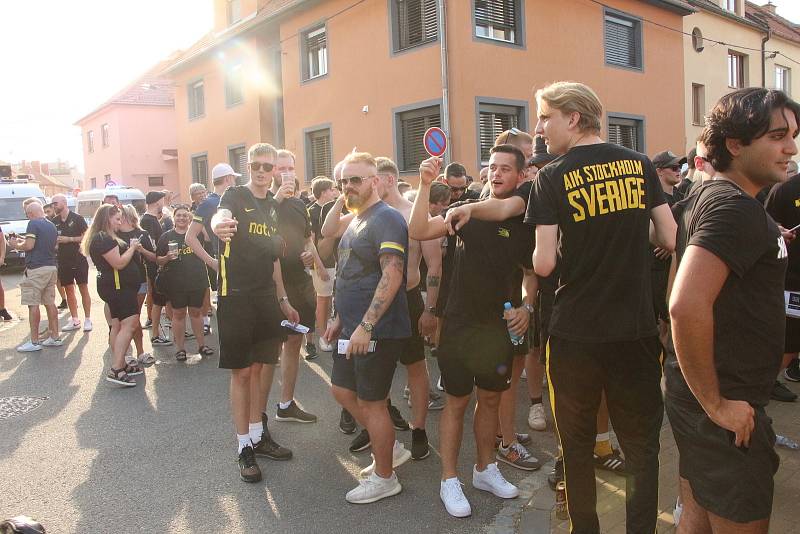 Fotbalisté Slovácka se v play off Evropské konferenční ligy utkali s AIK Stockholm.