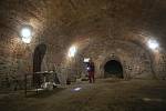 Oprava podzemí na zámku Buchlovice,