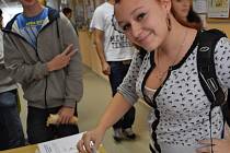 Volili i studenti Střední školy průmyslové, hotelové a zdravotnické v Uherském Hradišti.