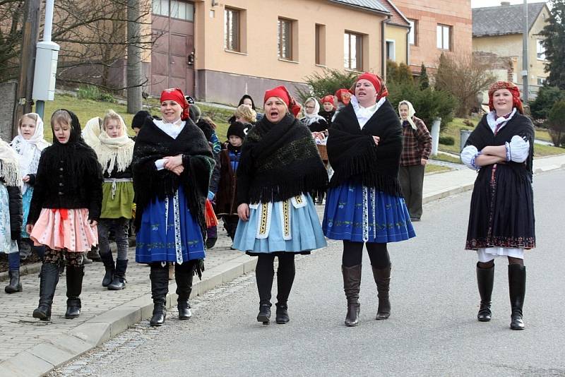 Fašanková obchůzka v obci Korytná.