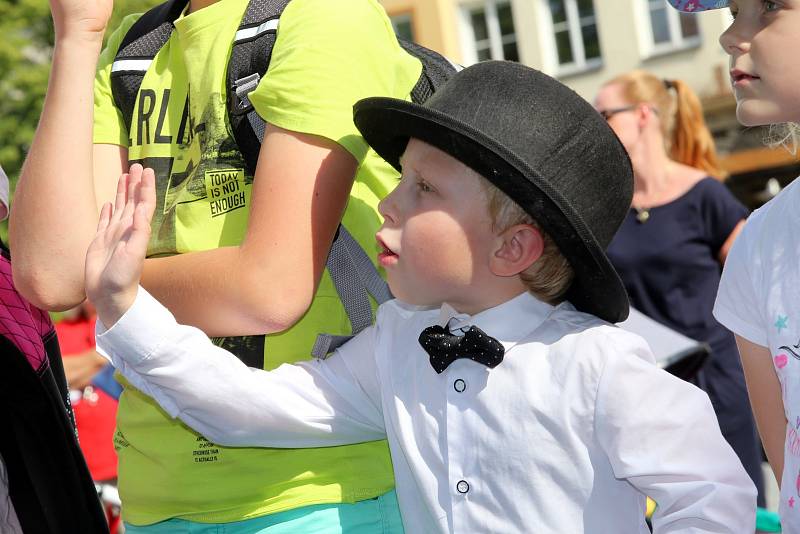 Magic festival 2018 v Uherském Hradišti. Kouzelné náměstí na Masarykově náměstí.