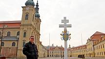 Velehradský farář Petr Přádka těsně před odchodem z Velehradu v lednu 2019 do pozice spirituála řádu Tovaryšstva Ježíšova v ČR.