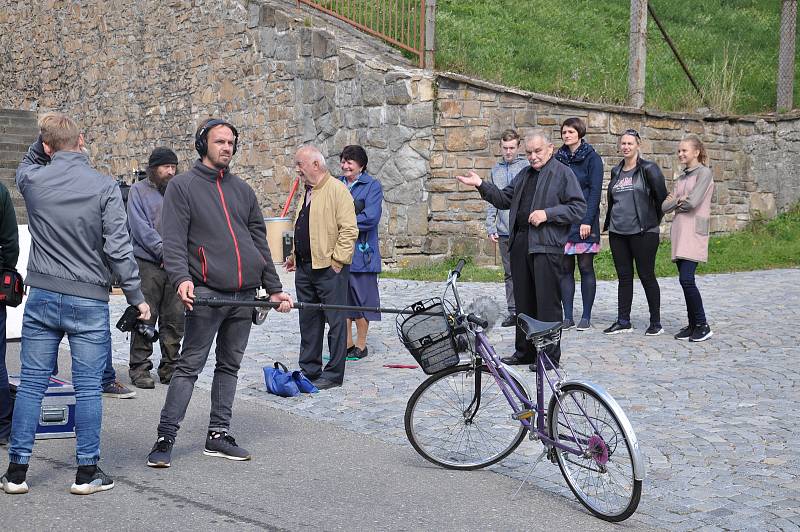 Natáčení filmu Tichý společník v okolí Uherského Brodu