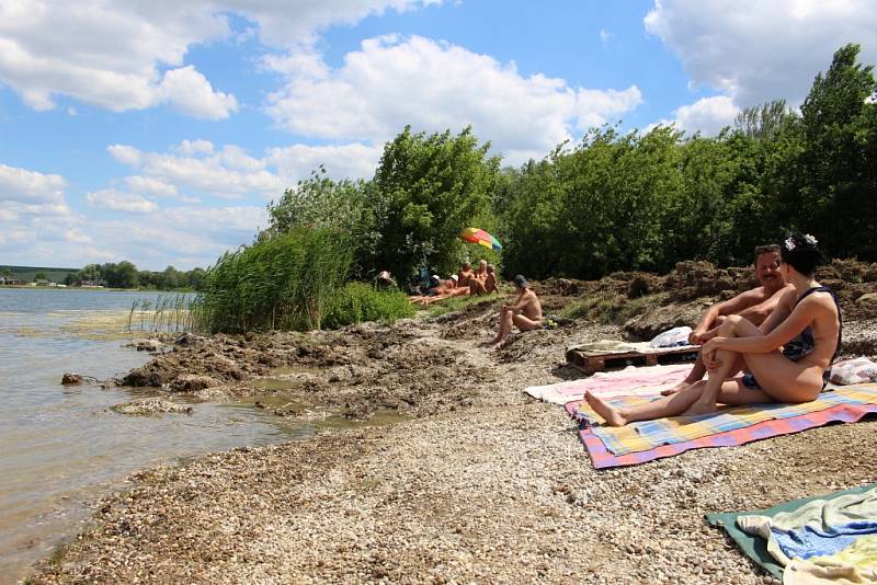 Uživatelé nudistické pláže na Kunovské tabuli v Ostrožské Nové Vsi našli svou pláž zcela rozoranou. 
