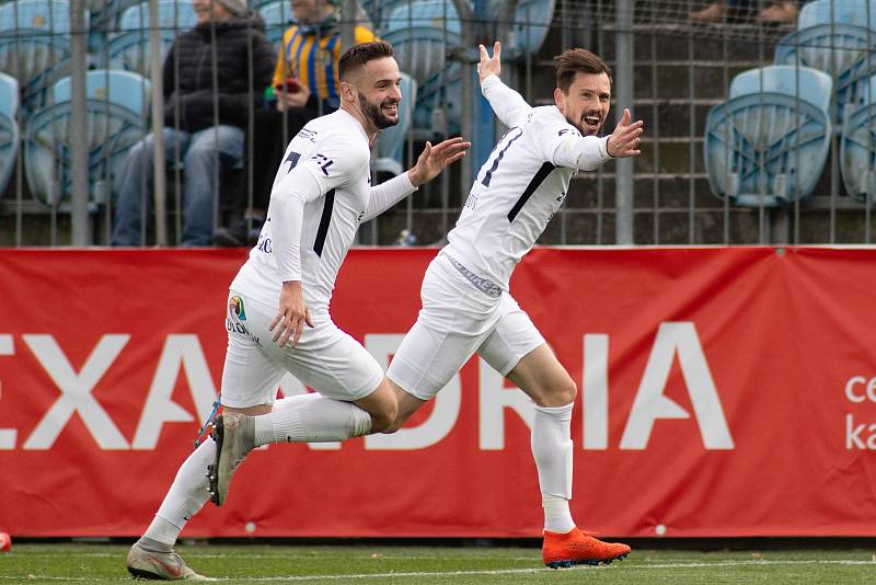 SFC Opava vs. 1.FC Slovácko. Gólová radost Slovácka