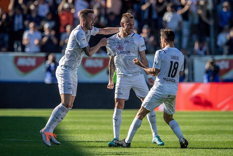 Finále českého fotbalového poháru MOL Cupu: 1. FC Slovácko - Sparta Praha, 18. května 2022 v Uherském Hradišti.