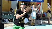 První den Slováckého léta byl na programu také Street dance, parkur a Streetball.