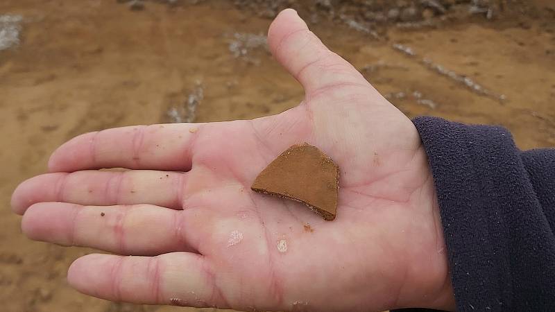 Záchranný archeologický výzkum při stavbě dálnice D55 mezi Babicemi - Starým Městem a první drobné nálezy