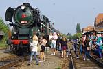 Do Hradiště na Slovácké slavnosti vína a otevřených památek přijela i dvaašedesátiletá parní lokomotiva Rosnička.