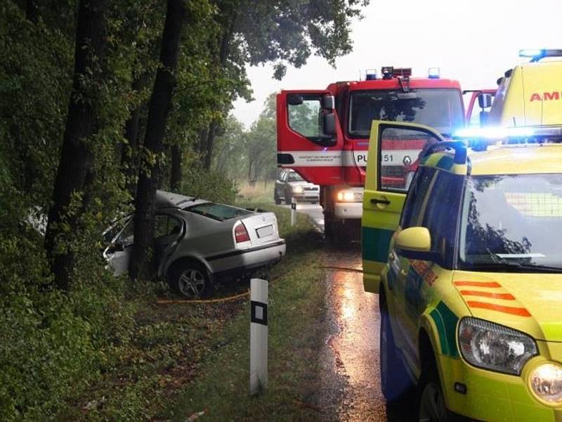 Dopravní nehoda u Pašovic.