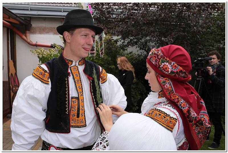 Slováckou tradici hodů oslavili o víkendu ve Vážanech. Foto: Zdeněk Polišenský