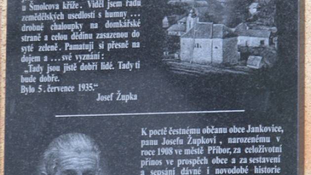 Památka na Josefa Župu.