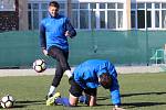 Dopolední trénink fotbalistů 1.FC Slovácko na soustředění v tureckém městě Lara.