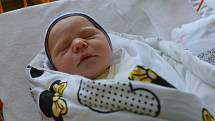 Karolína je druhým dítětem narozeným letos ve Zlínském kraji. Přišla na svět v Uherskohradišťské nemocnici 1. ledna ve čtyři hodiny ráno. Váží 2,68 kg a měří 49 cm.