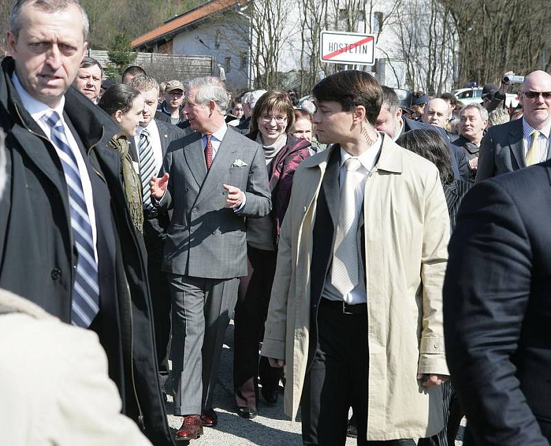 Princ Charles navštívil ekologickou vesnici Hostětín na Uherskobrodsku.