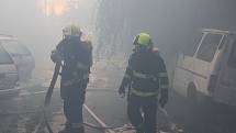 V Brodě-Havřicích nakonec požár nadělal škodu na objektu rodinného domu okolo pěti milionů korun.