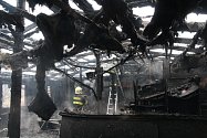 Požár restaurace ve Stříbrnicích.