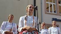 Mikroregion Staroměstsko se na Slavnostech vína v Uherském Hradišti představil na nádvoří pod Starou radnicí.