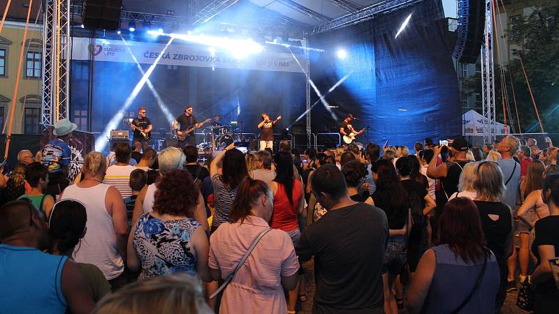 Koncert kapely Tabák na festivalu Slovácké léto v Uherském Hradišti