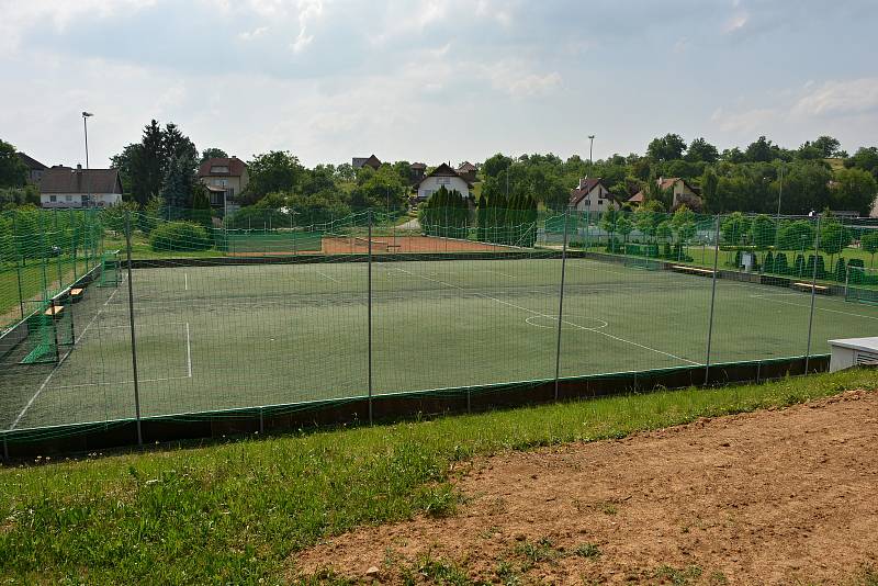 Sportovní areál v Sazovicích, snímek z 24. června 2021.