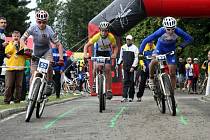 Hry VI. letní olympiády dětí a mládeže ČR ve Zlínském kraji. cyklistika MTB sprint sport. areál gymnázia ve Starém Městě