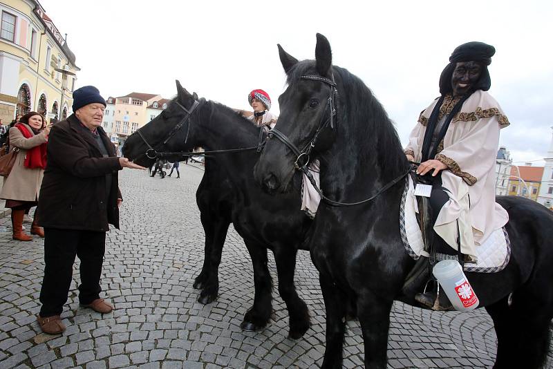 Tříkrálová sbírka 2018 v Uherském Hradišti. oblatní Charita