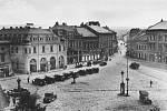 Masarykovo náměstí a Havlíčkova ulice kolem roku 1930.