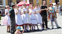 Národní soutěž dětských verbířů se konala na Masarykově náměstí v Hradišti.