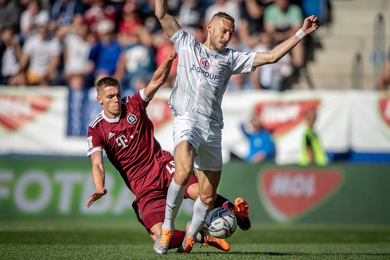 Finále českého fotbalového poháru MOL Cupu: 1. FC Slovácko - Sparta Praha, 18. května 2022 v Uherském Hradišti.