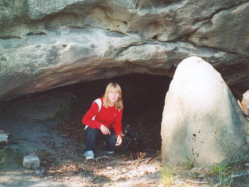 Jeskyňka na Zikmundově skále.