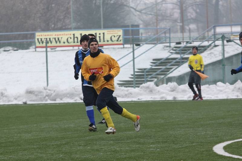 Manfréd Konrád v utkání Boršice - Nedachlebice.