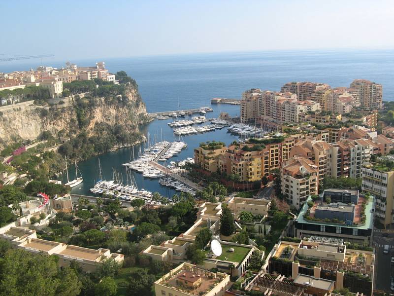 Pohled na Monaco.