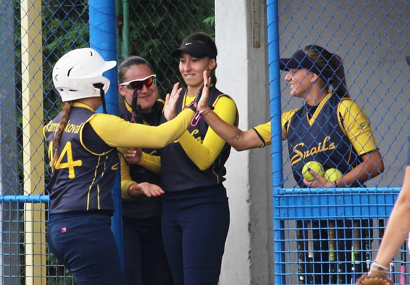 Softbalistky Snails Kunovice se střetly v extralize s týmem SaBaT Praha.