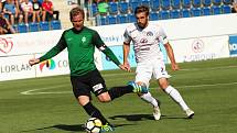 HET liga 1. kolo: 1. FC Slovácko - FK Jablonec. Na snímku vpravo Marek Havlík.