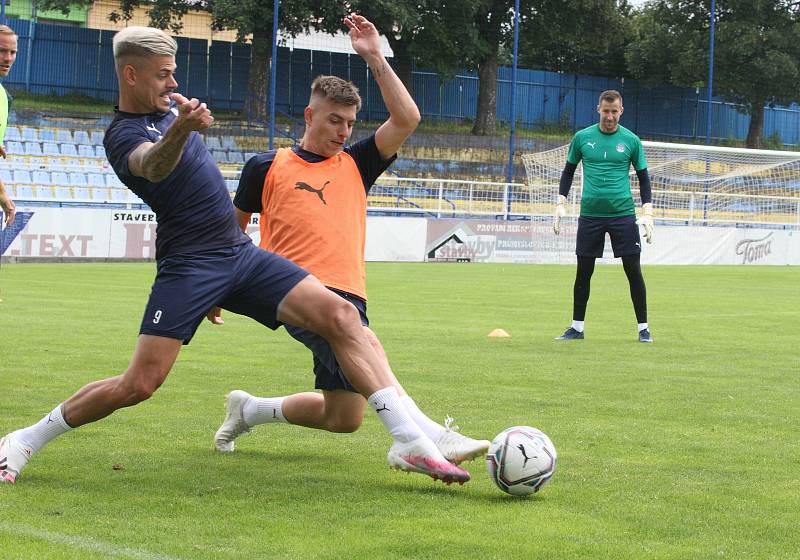 Fotbalisté ligového Slovácka na prvním tréninku po krátké letní přestávce - 16. 07. 2020