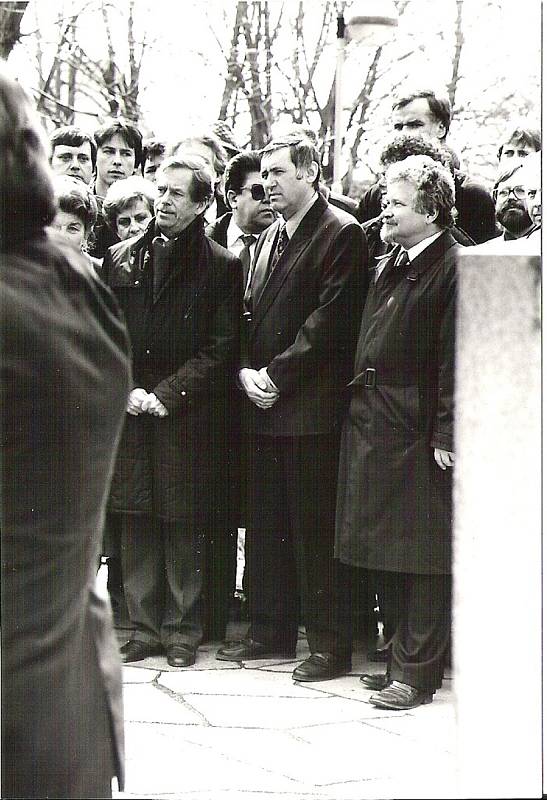 Václav Havel v Uherském Brodě.