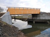 Nový most přes Baťův kanál. 
