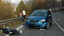 Tragická nehoda motorkářského páru v Buchlovských horách